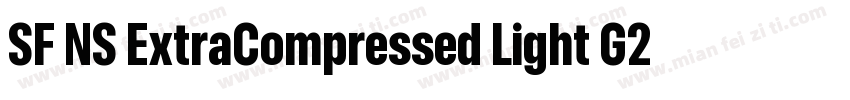 SF NS ExtraCompressed Light G2字体转换